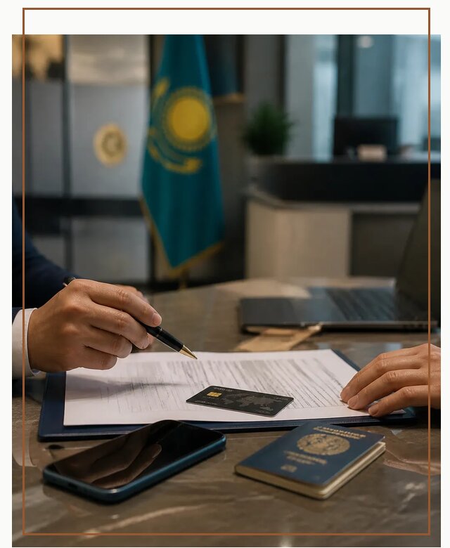 Открытие счета и банковской карты в Казахстане в Великом Устюге